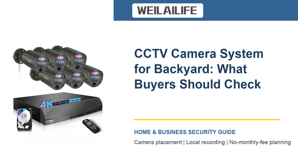 Backyard Surveillance Guide: Matching CCTV Camera System to Real Risk and Camera Position