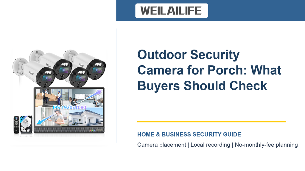 How to Avoid Blind Spots Around the Porch with a Outdoor Security Camera: Night Vision