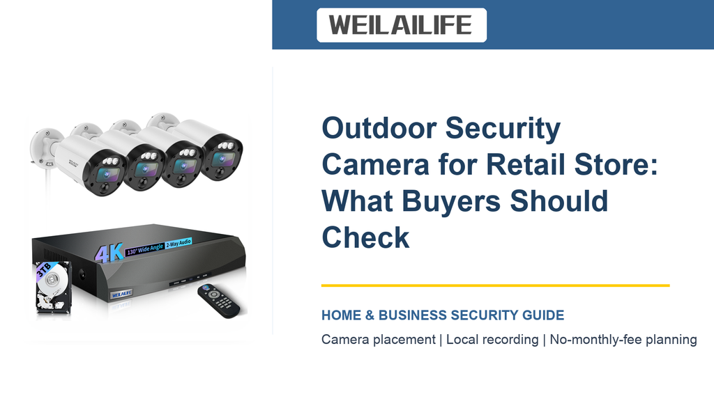 Vehicle Detail Checklist for Retail Store Outdoor Security Camera