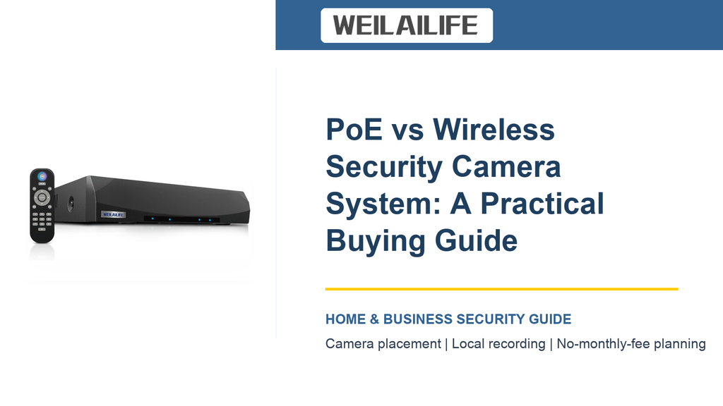 PoE vs Wireless Security Camera System: A Practical Buying Guide