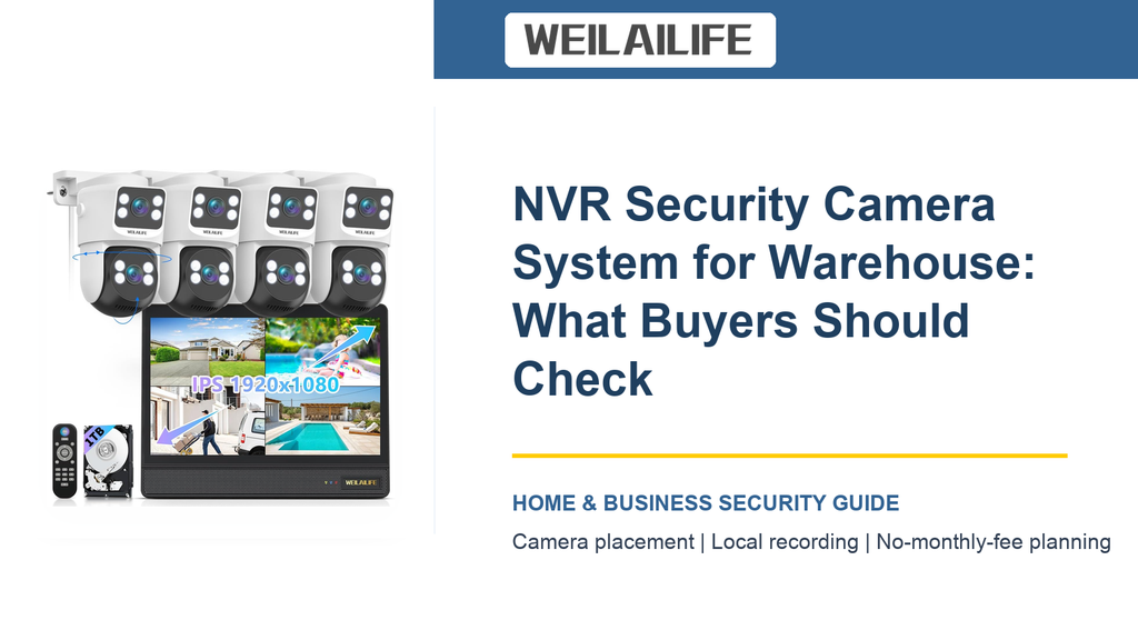 NVR Security Camera System at Warehouse: Back Door Coverage Basics | WEILAILIFE