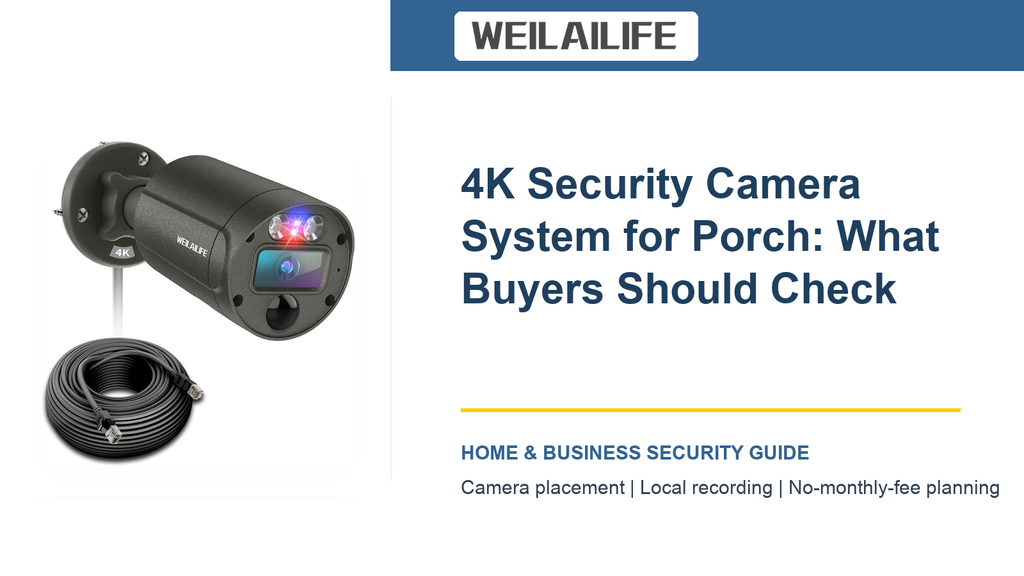 Is a 4K Security Camera System Right for the Porch? Key Buying Checks: Wired Reliability | WEILAILIFE