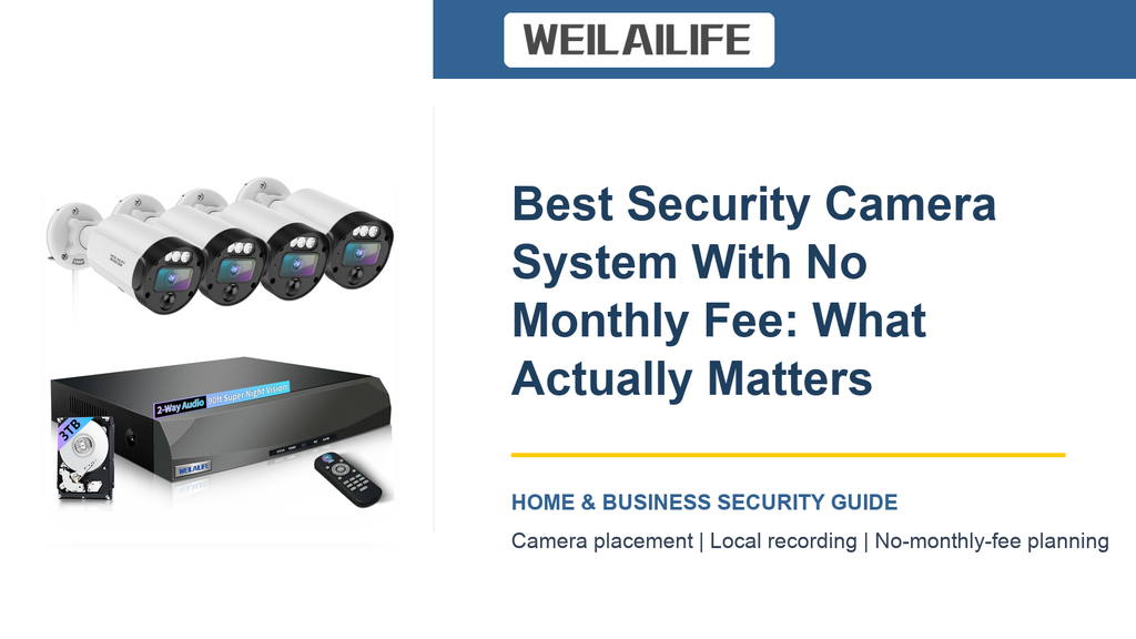 Best Security Camera System With No Monthly Fee: What Actually Matters