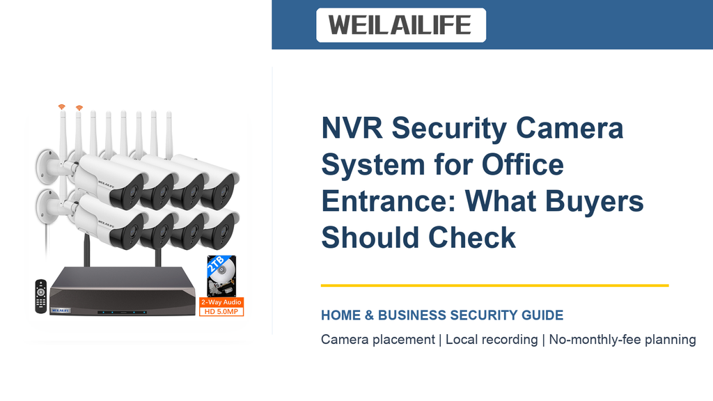 Office Entrance NVR Security Camera System: Router Placement Guide