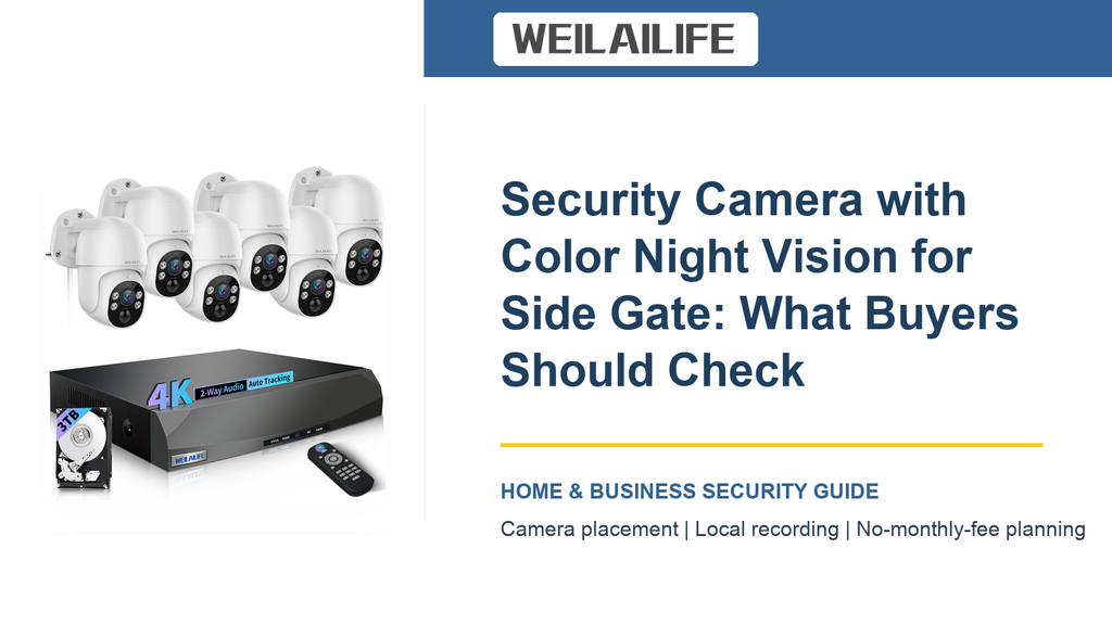 Coverage Gaps Checklist for Side Gate Security Camera with Color Night Vision | WEILAILIFE