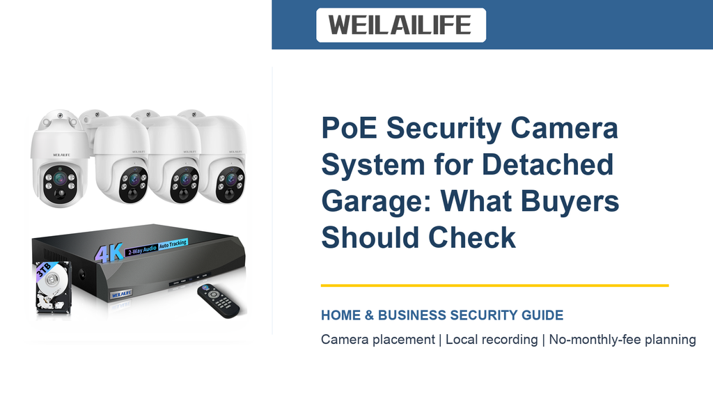 PoE Security Camera System Buying Guide for Detached Garage: Workshops