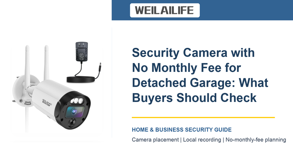 Storage Days Checklist for Detached Garage Security Camera with No Monthly Fee | WEILAILIFE
