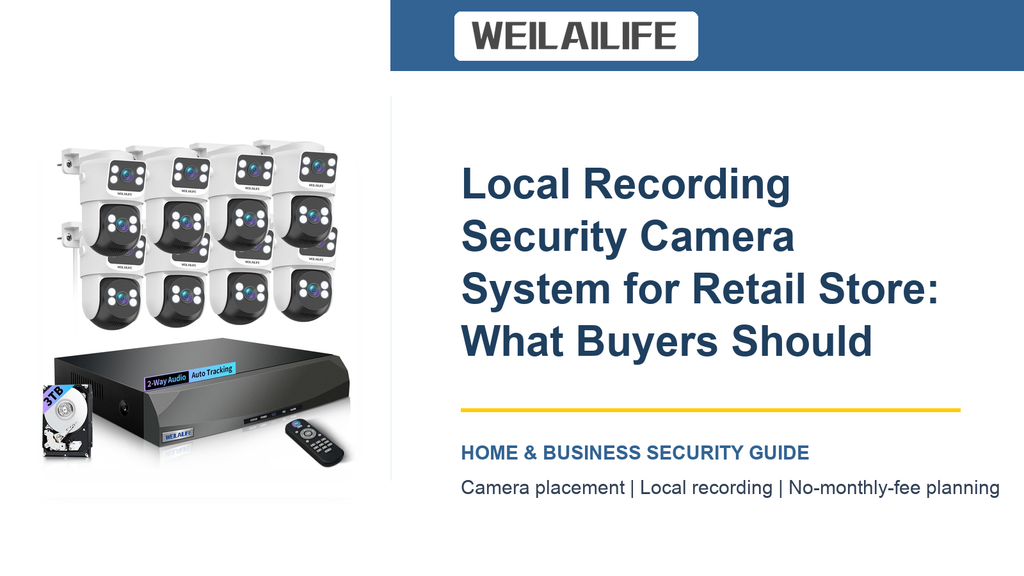 Local Recording Security Camera System for Retail Store: Mounting Surface Tips | WEILAILIFE