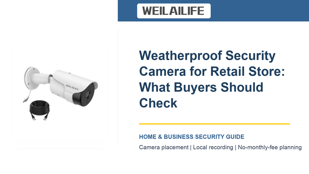 Weatherproof Security Camera at Retail Store: RV Parking Basics