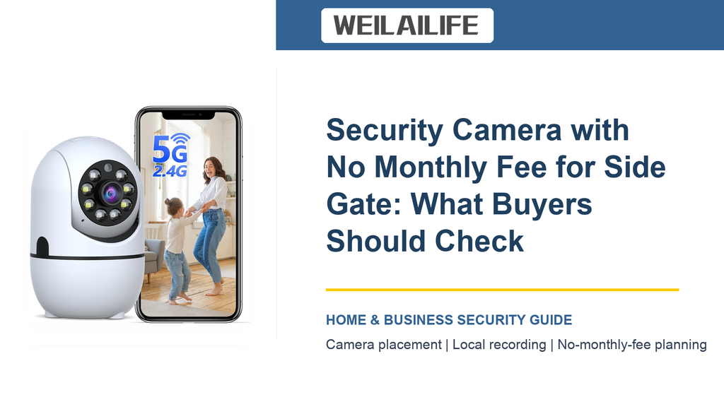 Customer Entrances Checklist for Side Gate Security Camera with No Monthly Fee