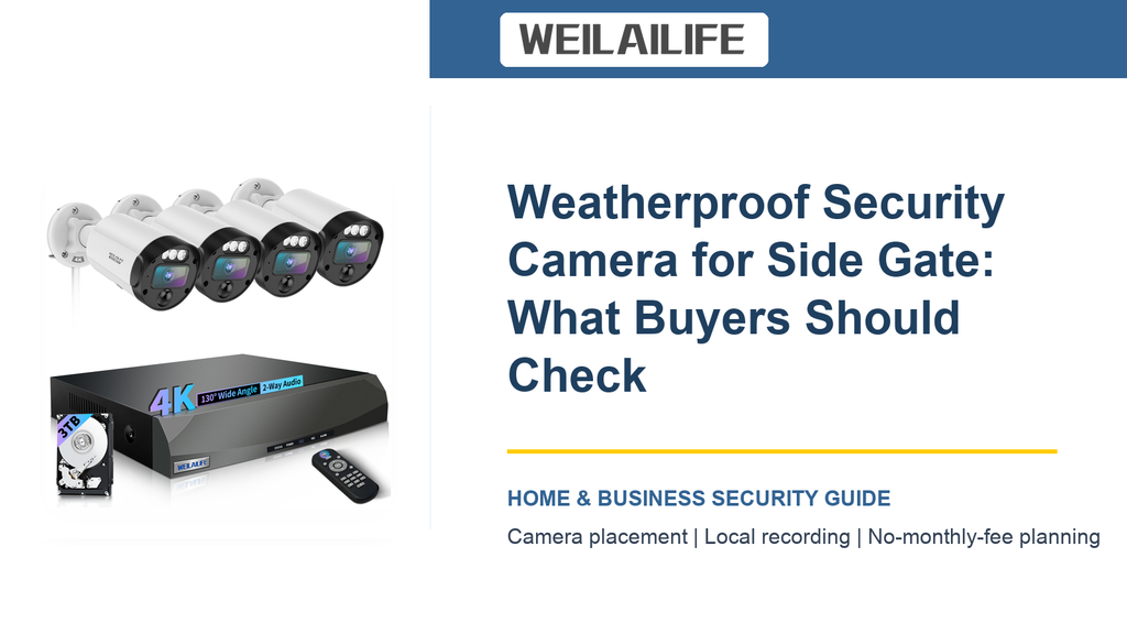 Where a Weatherproof Security Camera Works Best Around the Side Gate: Weather Exposure