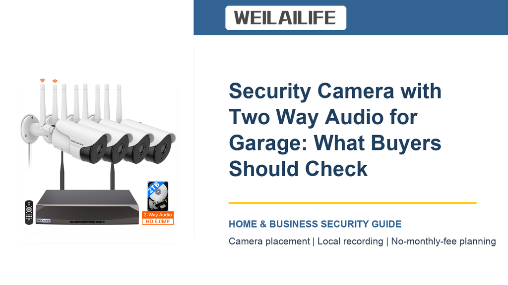 Garage Coverage: Security Camera System for After-Dark Footage