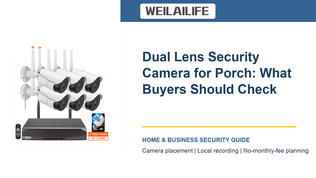 The Porch Dual Lens Security Camera Guide: Power, Placement, and Playback and Recorder Setup