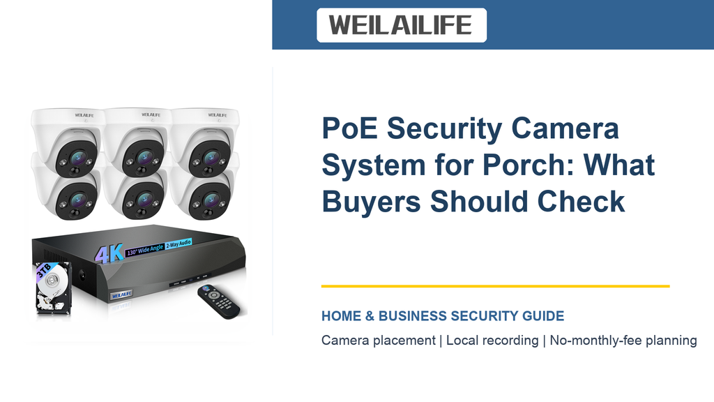 Porch Camera Plan: Service Doors with PoE Security Camera System