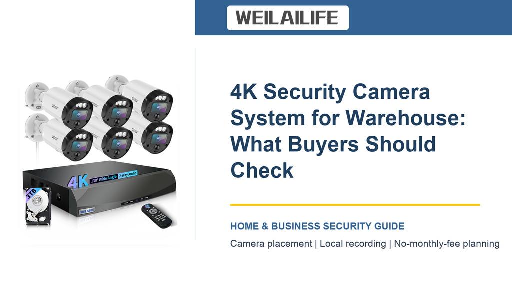 4K Security Camera System for the Warehouse: What Matters More Than Specs and Local Playback