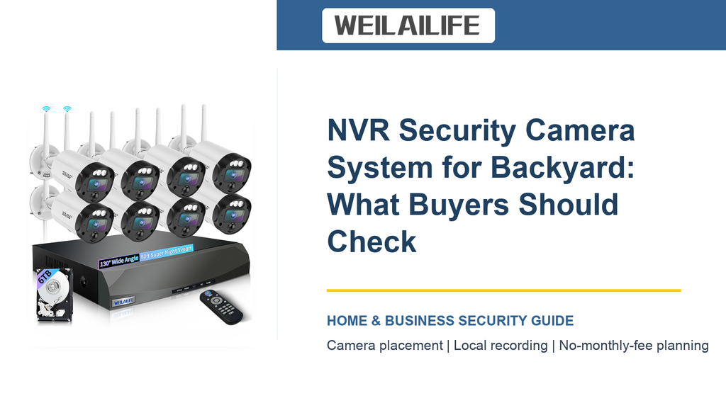 Is a NVR Security Camera System Right for the Backyard? Key Buying Checks: Blind Spots | WEILAILIFE