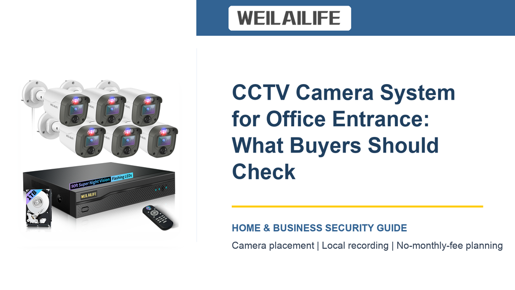 Office Entrance CCTV Camera System: Customer Entrances Guide | WEILAILIFE