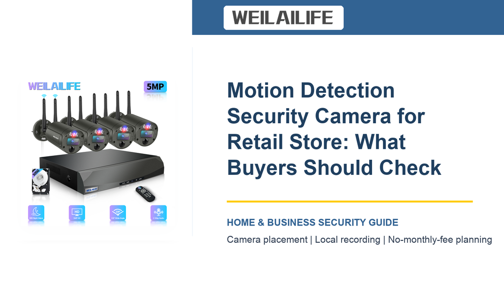 Retail Store Security Setup: Motion Detection Security Camera and Rental Properties