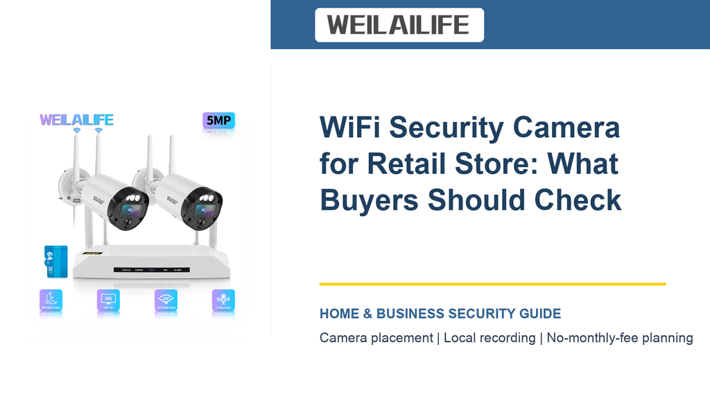 Low-Light Detail Checklist for Retail Store WiFi Security Camera