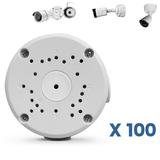 【Only Compatible with Bullet Cameras】 Universal Bullet Security Camera Mount Bracket Hide Cable, Metal Electric Enclosure, Waterproof Outdoor Camera Cover, Base Junction Box for CCTV Cams