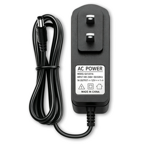 12V 1A Power Supply Adapter for IP/CCTV Security Camera, Output DC 12V 1000mA, Input AC 100V-240V, 50/60Hz, US Plug,10ft AC to DC Power Cord (Black)