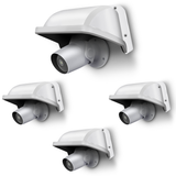 WEILAILIFE Universal Camera Cover Shield Sun Rain, Waterproof Protective Roof for Dome, Bullet Cameras, ABS Plastic Shade Covers (White)