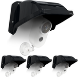 Universal Security Camera Covers Shield Sun Rain, Waterproof Protective Roof for Bullet, Dome Cameras, ABS Plastic Shade Cover (Black)
