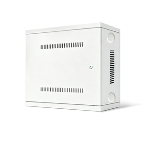 Wall Mount DVR & NVR Lock Box, Heavy Duty Metal Security Cabinet for CCTV, Ventilated with Cable Management
