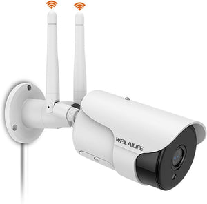 【2-Way Audio ＆ 5MP High Definition】 Outdoor/Home Wireless Extended Security Camera, Bullet Exterior Surveillance, IP66 Waterproof