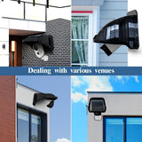 Universal Security Camera Covers Shield Sun Rain, Waterproof Protective Roof for Bullet, Dome Cameras, ABS Plastic Shade Cover (Black)