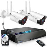 WEILAILIFE Wireless Security Camera System 2-Camera 3MP, 2-Way Audio, 90ft Night Vision, Dual Antenna (Enjoy $10 Off Instantly)