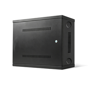 Wall Mount DVR & NVR Lock Box, Heavy Duty Metal Security Cabinet for CCTV, Ventilated with Cable Management