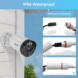 【130°Ultra Wide-Angle】 5MP Outdoor Wired Security Camera System, Wired Home Security Camera System, Home Video Surveillance System(Enjoy $10 Off Instantly)