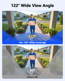 WEILAILIFE 【Flashing LEDs Visual Alert】 5.0Magapixel Extend Wired Security Camera, Home Video Surveillance Camera, CCTV Bullet Cameras for Home & Outdoor Use