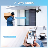 【Flashing LEDs Visual Alert】 5MP Extend Wireless Security Camera, Wireless Cameras for Home Security, Outdoor WiFi Video Surveillance Camera