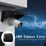 Universal Security Camera Covers Shield Sun Rain, Waterproof Protective Roof for Bullet, Dome Cameras, ABS Plastic Shade Cover (Black)