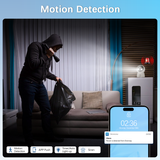 WEILAILIFE 【One-Touch Call】 Indoor Wireless Security Camera, Baby/Pet Dog Monitor, Pan & Tilt Home Video Surveillance Cameras, 2.4/5GHz Dual-Band WiFi, 360° View, Motion Detection
