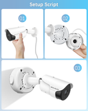 【Only Compatible with Bullet Cameras】 Universal Bullet Security Camera Mount Bracket Hide Cable, Metal Electric Enclosure, Waterproof Outdoor Camera Cover, Base Junction Box for CCTV Cams