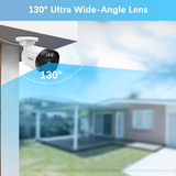 【130° Ultra Wide-Angle & 2-Way Audio】 Outdoor Wired Security Camera System, Wired Home Security Camera System, Home Video Surveillance System(Enjoy $20 Off Instantly)