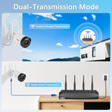 【90ft Super Night Vision】 5MP Outdoor Wireless Security Camera System, Wireless Cameras for Home Security, Home Video Security Cameras, WiFi Surveillance DVR Kits(Enjoy $20 Off Instantly)