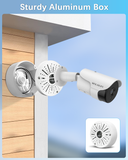 【Compatible Almost All Cameras Type】 Universial Camera Junction Box Metal Universal Bullet Security Camera Junction Box Mount Bracket, Metal Indoor/Outdoor Camera Junction Box