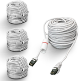 (4×60 Feet）Ethernet Cable POE Cameras Systems Video Security Network Cable Security Surveillance POE Camera System