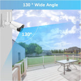 【2-Way Audio ＆ 5MP High Definition】 Outdoor/Home Wireless Extended Security Camera, Bullet Exterior Surveillance, IP66 Waterproof