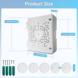 【Compatible with PTZ Cameras】 Security Camera Junction Box, Outdoor CCTV Mounting Bracket, IP65 Waterproof ABS Plastic Cable Concealment Box