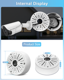 【Compatible Almost All Cameras Type】 Universial Camera Junction Box Metal Universal Bullet Security Camera Junction Box Mount Bracket, Metal Indoor/Outdoor Camera Junction Box