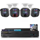 【90ft Super Night Vision】 5MP Outdoor Wired Security Camera System, Home Video Surveillance Systems, CCTV Cameras with DVR Recorder(Enjoy $10 Off Instantly)