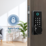 Smart Door Lock, Keyless Entry Bluetooth Door Locks, Finger Print Auto-Lock，Front Door Smart Lock Works with APP Control, Digital Password
