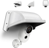 WEILAILIFE Universal Camera Cover Shield Sun Rain, Waterproof Protective Roof for Dome, Bullet Cameras, ABS Plastic Shade Covers (White)