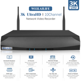 《10-Channel & 5.0MP》 NVR Recorder for Home Security Camera System, 1536P Network Video Recorder, NVR Recorders with Built in WiFi Recorder, Wireless NVR Surveillance
