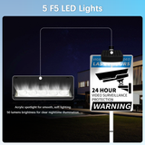 WEILAILIFE Solar Powered Deck Lights for Sign, Outdoor Solar Sign LED Lights, Waterproof Clip-On Yard Security Sign Spotlight